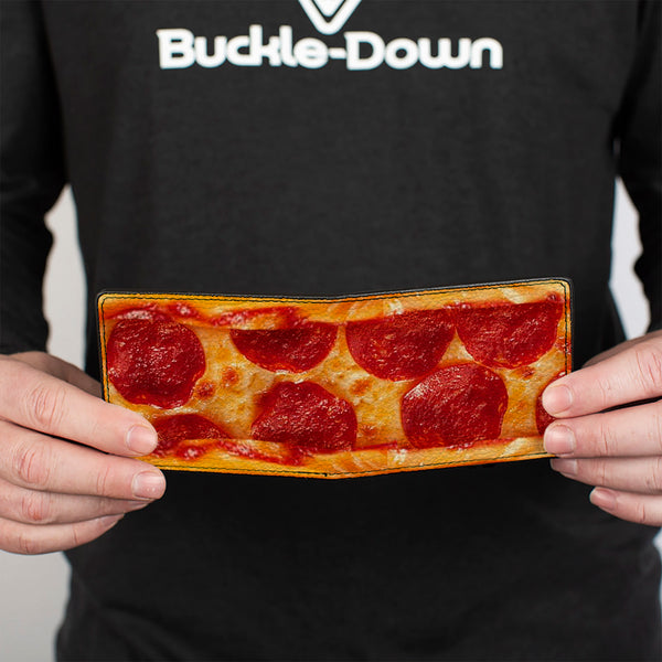Buckle-Down Bi-Fold Wallet - Pepperoni Pizza W Crust Vivid