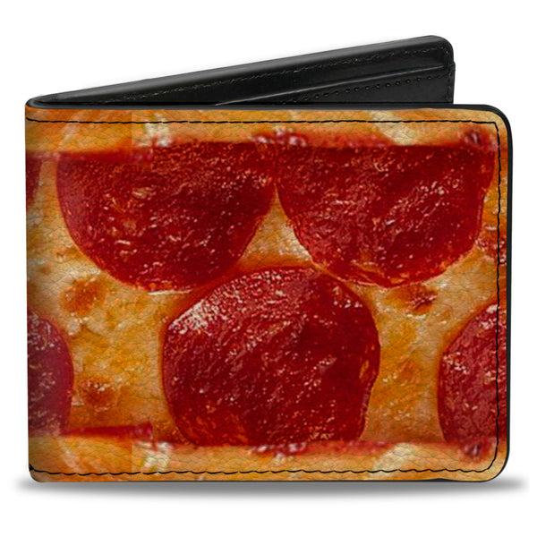 Buckle-Down Bi-Fold Wallet - Pepperoni Pizza w Crust Vivid