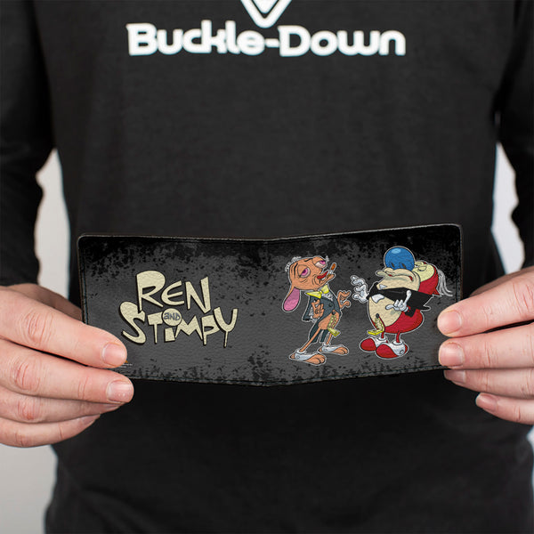 Buckle-Down Bi-Fold Wallet - Ren & Stimpy Onward & Upward + Logo