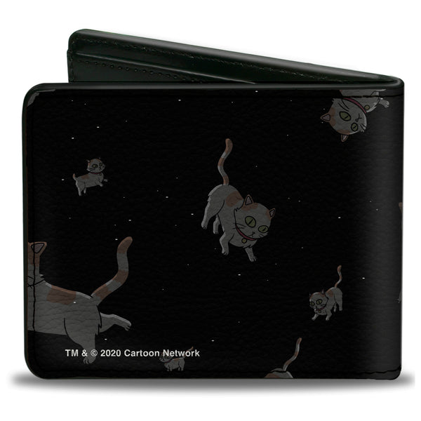 Buckle-Down Bi-Fold Wallet - RICK AND MORTY Cats In Space Scattered