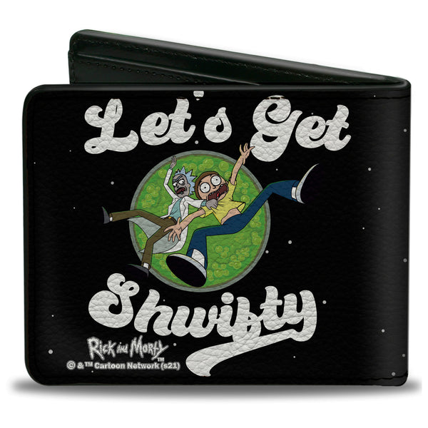 Buckle-Down Bi-Fold Wallet - Rick And Morty LET’S GET SHWIFTY Black/White