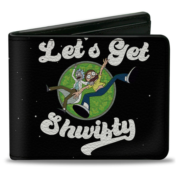 Buckle-Down Bi-Fold Wallet - Rick and Morty LET’S GET SHWIFTY Black/White