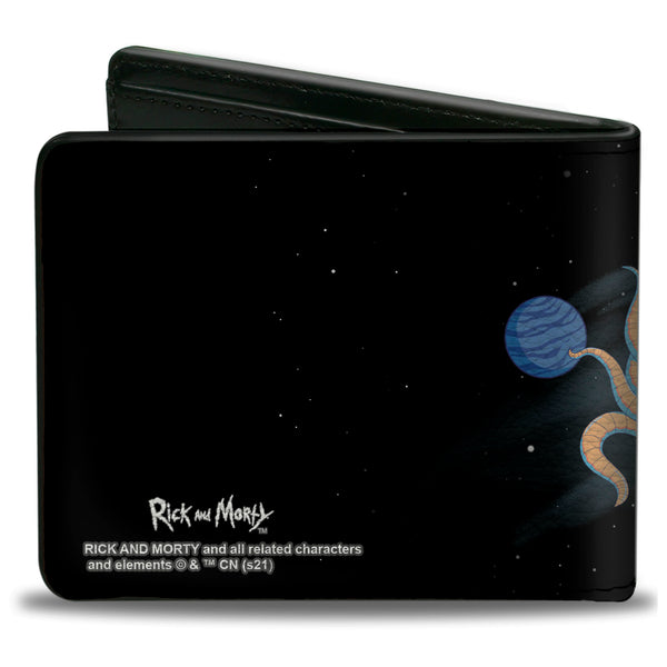 Buckle-Down Bi-Fold Wallet - RICK AND MORTY Space Cruiser Escape Scene