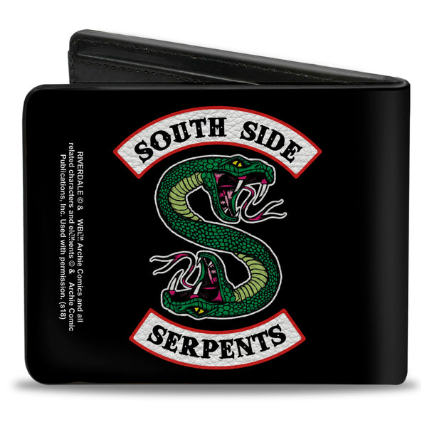 Buckle-Down Bi-Fold Wallet - Riverdale SOUTH SIDE SERPENTS Patch Black