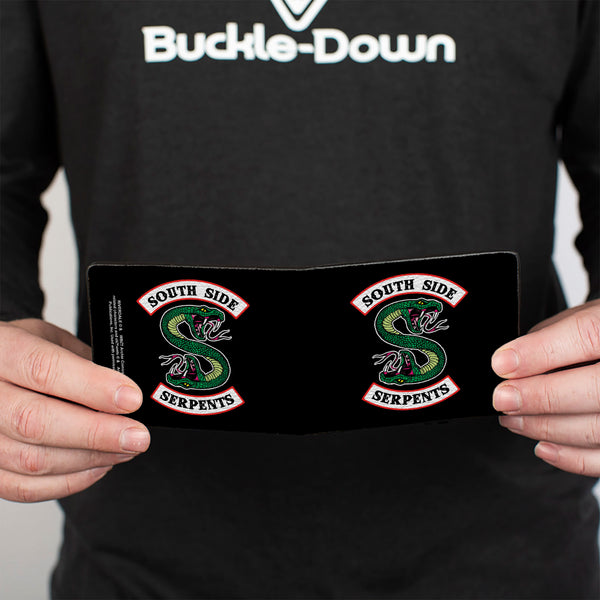 Buckle-Down Bi-Fold Wallet - Riverdale SOUTH SIDE SERPENTS Patch Black