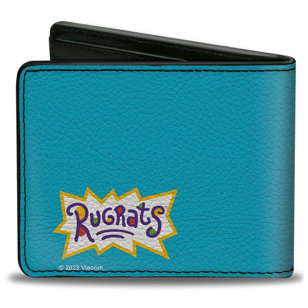 Buckle-Down Bi-Fold Wallet - Rugrats Chuckie Saturn Shirt Icon Blue