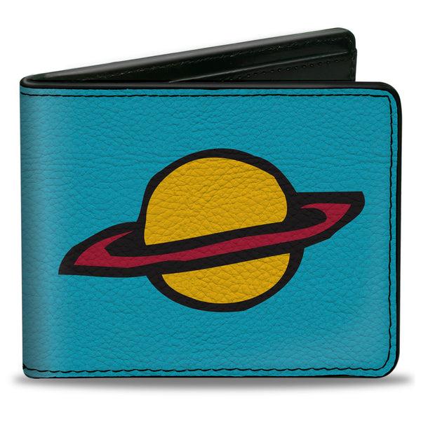 Buckle-Down Bi-Fold Wallet - Rugrats Chuckie Saturn Shirt Icon Blue