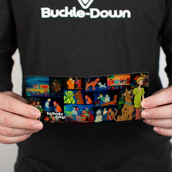 Buckle-Down Bi-Fold Wallet - Scooby Doo & Shaggy Pose Scene Blocks + SCOOBY DOO