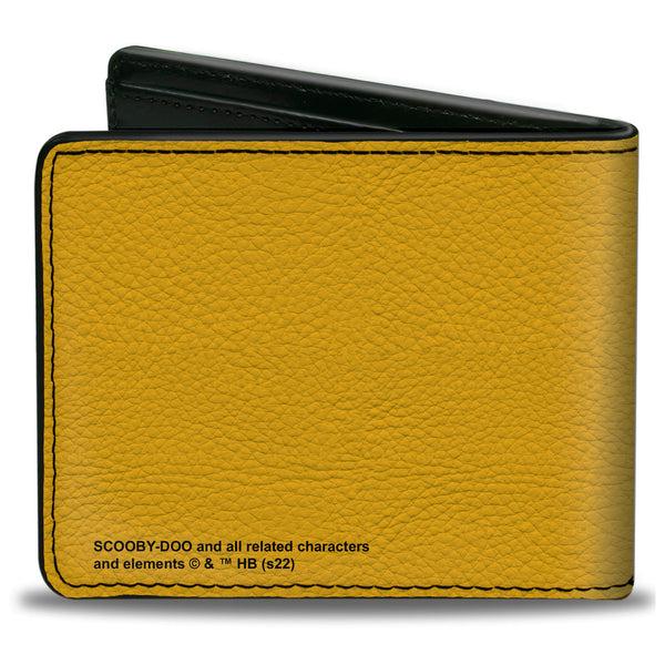Buckle-Down Bi-Fold Wallet - Scooby Doo WOULD YOU DO IT FOR A SCOOBY SNACK? Pose Yellow/Pink/Black