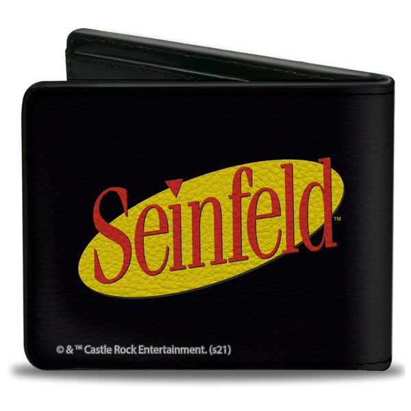 Buckle-Down Bi-Fold Wallet - SEINFELD Spotlight Logo Black Yellow Red