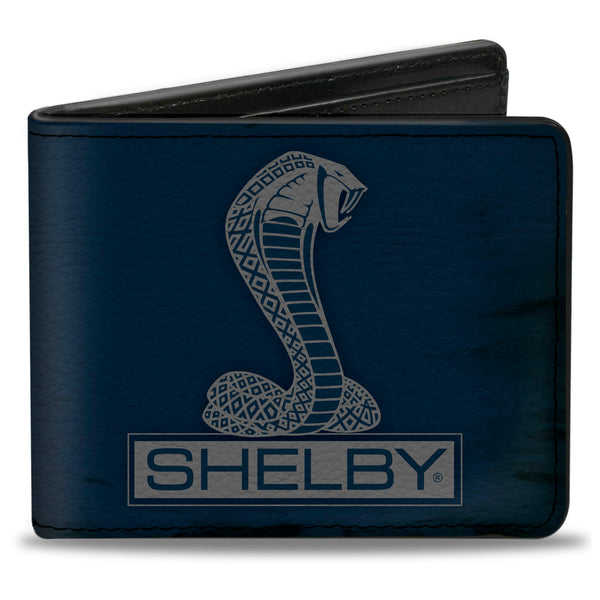 Buckle-Down Bi-Fold Wallet - SHELBY Tiffany Box Weathered Navy Gray
