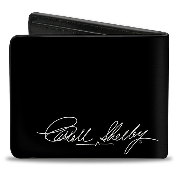 Buckle-Down Bi-Fold Wallet - SHELBY Tiffany Split + Signature Black White