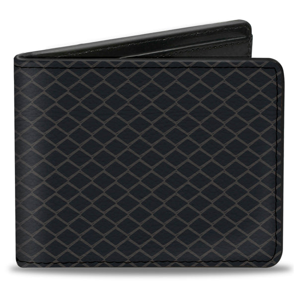 Buckle-Down Bi-Fold Wallet - Snake Black Mamba Black Gray