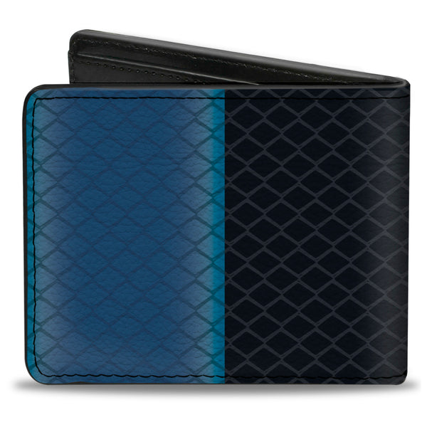 Buckle-Down Bi-Fold Wallet - Snake Blue Krait Black Blue Gray