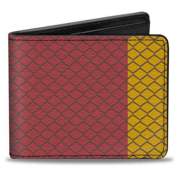 Buckle-Down Bi-Fold Wallet - Snake Coral Snake Yellow Red Black Gray