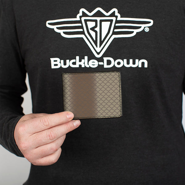 Buckle-Down Bi-Fold Wallet - Snake Tiger Snake Tans Gray