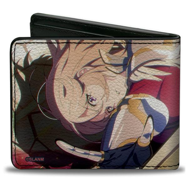 Buckle-Down Bi-Fold Wallet - SOLO LEVELING Cha Hae-in Pose And Title Logo