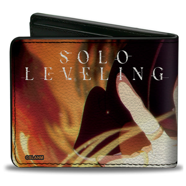 Buckle-Down Bi-Fold Wallet - SOLO LEVELING Choi Jong-in Pose And Title Logo