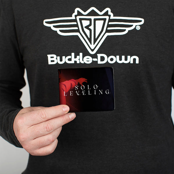 Buckle-Down Bi-Fold Wallet - SOLO LEVELING Choi Yoora Pose And Title Logo