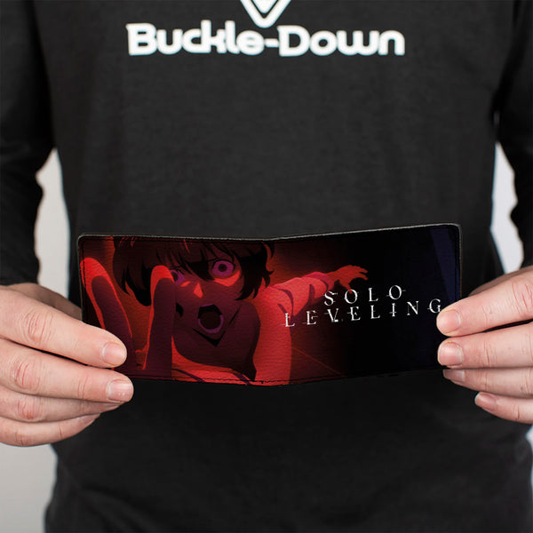 Buckle-Down Bi-Fold Wallet - SOLO LEVELING Choi Yoora Pose And Title Logo