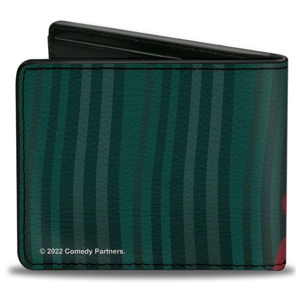 Buckle-Down Bi-Fold Wallet - South Park Boys Group Pose Stripe Greens