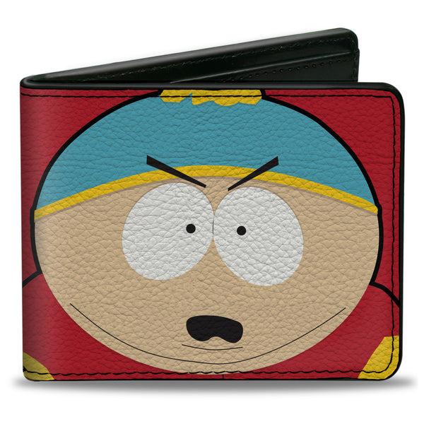 Buckle-Down Bi-Fold Wallet - South Park Cartman Face Character Close-Up Red