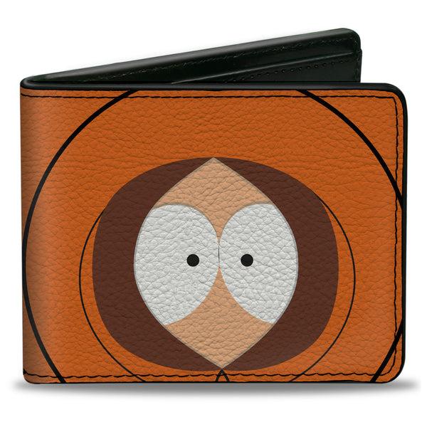 Buckle-Down Bi-Fold Wallet - South Park Kenny Face Character Close-Up Orange