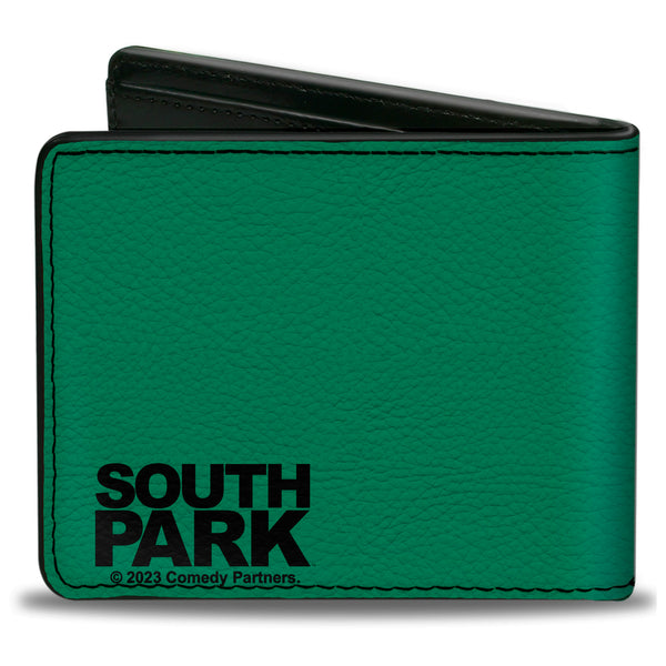 Buckle-Down Bi-Fold Wallet - South Park Kyle Face Character Close-Up Green