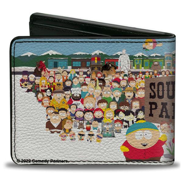 Buckle-Down Bi-Fold Wallet - SOUTH PARK Title Characters Group Pose