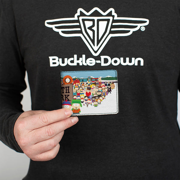 Buckle-Down Bi-Fold Wallet - SOUTH PARK Title Characters Group Pose