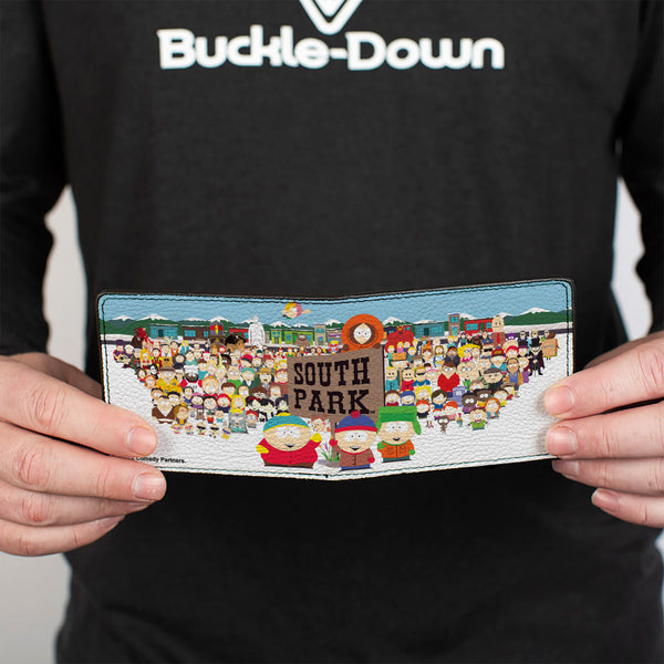 Buckle-Down Bi-Fold Wallet - SOUTH PARK Title Characters Group Pose