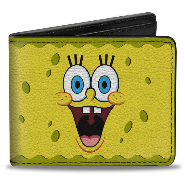 Buckle-Down Bi-Fold Wallet - SpongeBob 2-Expressions Yellows