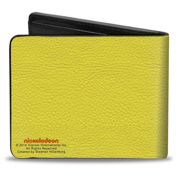 Buckle-Down Bi-Fold Wallet - SpongeBob Face CLOSE-UP Yellows