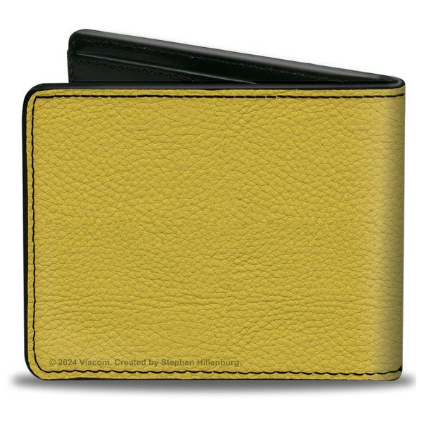 Buckle-Down Bi-Fold Wallet - SpongeBob SquarePants Eyes Close-Up Yellow