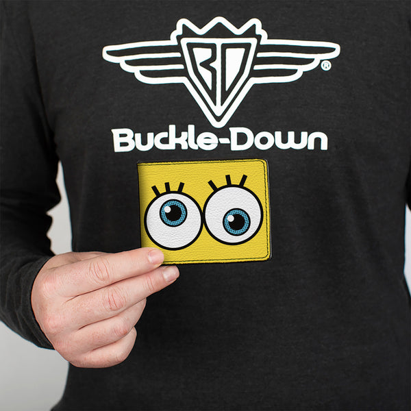 Buckle-Down Bi-Fold Wallet - SpongeBob SquarePants Eyes Close-Up Yellow