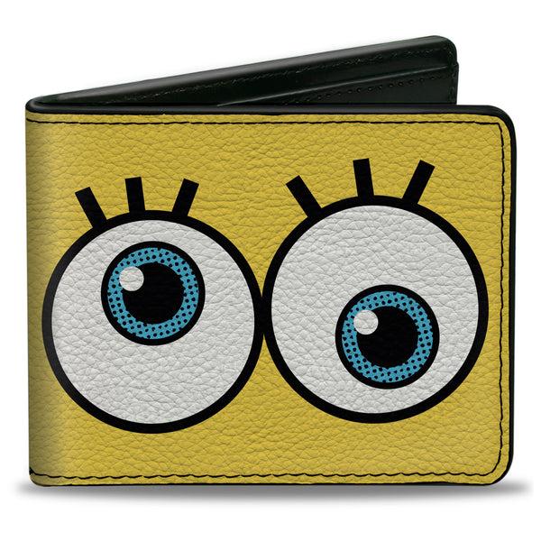 Buckle-Down Bi-Fold Wallet - SpongeBob SquarePants Eyes Close-Up Yellow