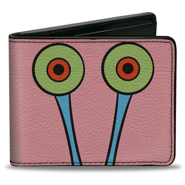 Buckle-Down Bi-Fold Wallet - SpongeBob SquarePants Gary the Snail Character Close-Up Pink