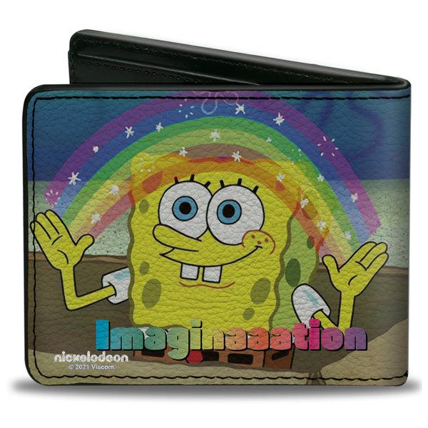 Buckle-Down Bi-Fold Wallet - SpongeBob SquarePants IMAGINAAATION Smiling Rainbow Pose