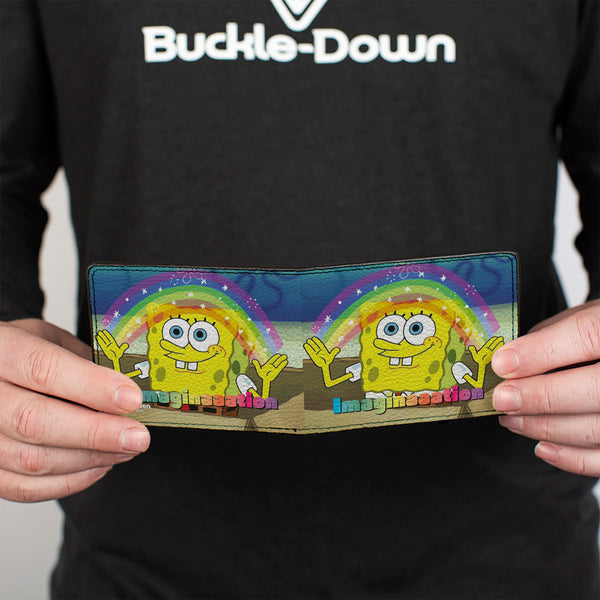 Buckle-Down Bi-Fold Wallet - SpongeBob SquarePants IMAGINAAATION Smiling Rainbow Pose