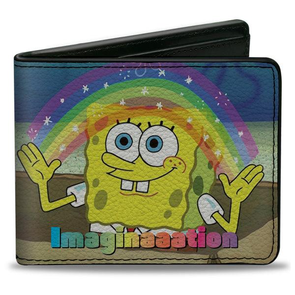 Buckle-Down Bi-Fold Wallet - SpongeBob SquarePants IMAGINAAATION Smiling Rainbow Pose