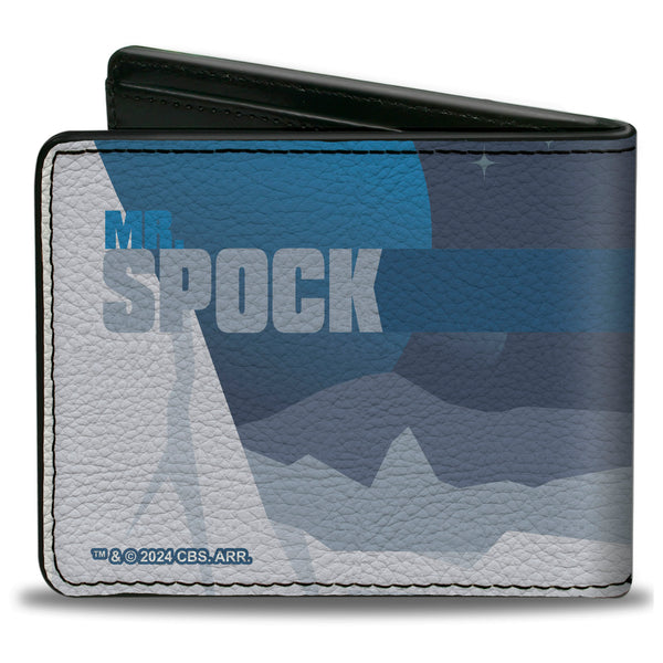 Buckle-Down Bi-Fold Wallet - Star Trek MR. SPOCK Phaser Pose Blues/Grays