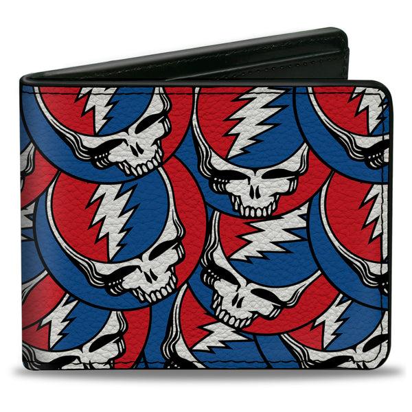 Buckle-Down Bi-Fold Wallet - Steal Your Face Stacked Red White Blue