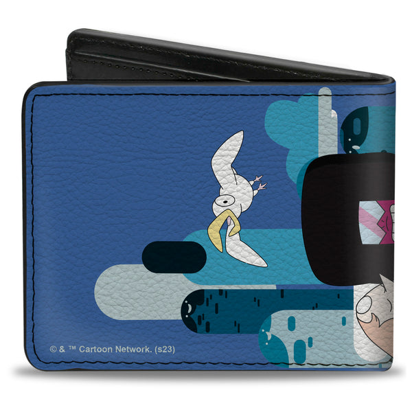 Buckle-Down Bi-Fold Wallet - Steven Universe LADIES LOVE A HERO Group Pose Blues