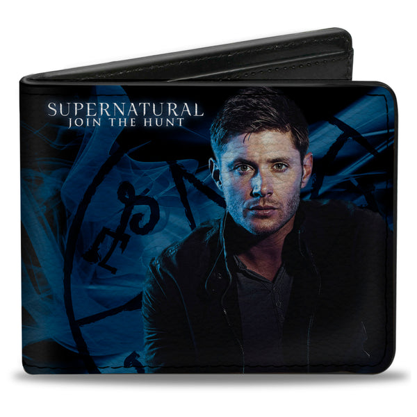 Buckle-Down Bi-Fold Wallet - SUPERNATURAL Dean Pose2 JOIN THE HUNT Blues White