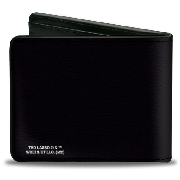 Buckle-Down Bi-Fold Wallet - Ted Lasso ROY KENT Quote And Face Black Multi Color