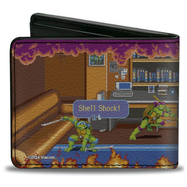 Buckle-Down Bi-Fold Wallet - Teenage Mutant Ninja Turtles Battle Rocksteady Arcade Scene