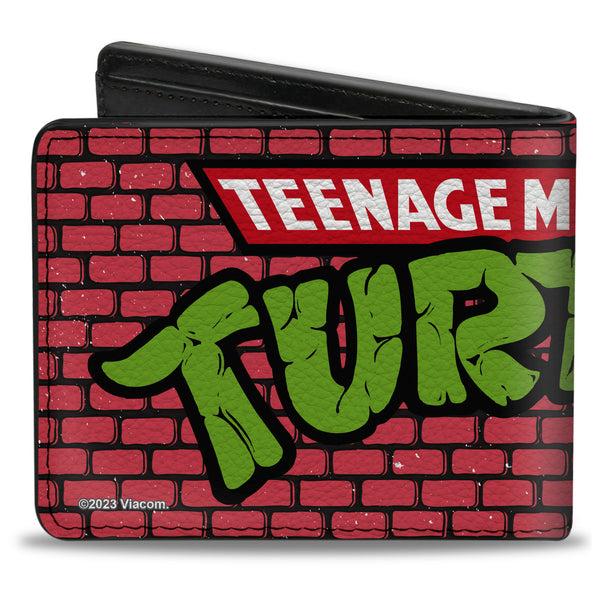 Buckle-Down Bi-Fold Wallet - TEENAGE MUTANT NINJA TURTLES Brick Title Logo