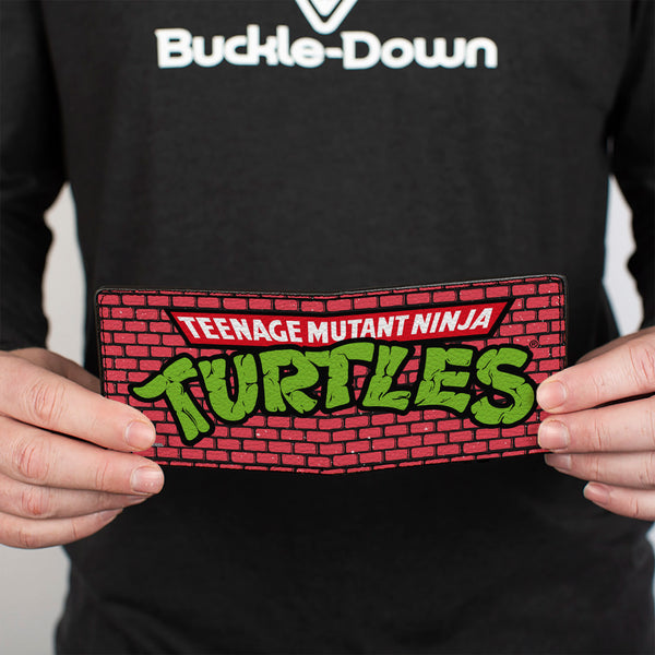 Buckle-Down Bi-Fold Wallet - TEENAGE MUTANT NINJA TURTLES Brick Title Logo