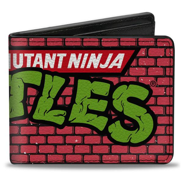 Buckle-Down Bi-Fold Wallet - TEENAGE MUTANT NINJA TURTLES Brick Title Logo