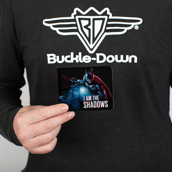Buckle-Down Bi-Fold Wallet - The BATMAN I AM THE SHADOWS Pose And Bridge Scene